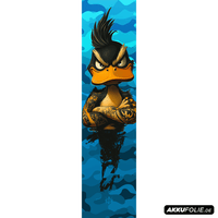 Sons of Battery® - E-MTB Brand & Community Folien & Sticker 60 cm x 14 cm / Blau Camo Bad Duck -  Akku Sticker Abdeckung Cover Universal / Schutzfolie /  für alle E-Bikes E-Bike-Community