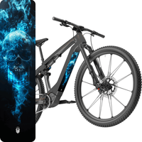 Sons of Battery® - E-MTB Brand & Community Folien & Sticker 60 cm x 14 cm / Blau Skullgang Glow -  Akku Sticker Abdeckung Cover Universal / Schutzfolie / Unterrohr für alle E-Bikes auch Cube 750 wh oder 625 wh E-Bike-Community