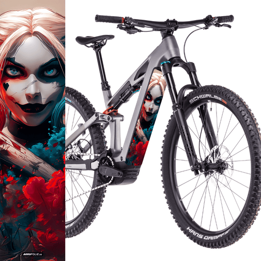Sons of Battery® - E-MTB Brand & Community Folien & Sticker 60 cm x 14 cm / Crazy Girl Crazy Girl -  Akku Abdeckung Cover Universal / Schutzfolie / für alle E-Bikes E-Bike-Community