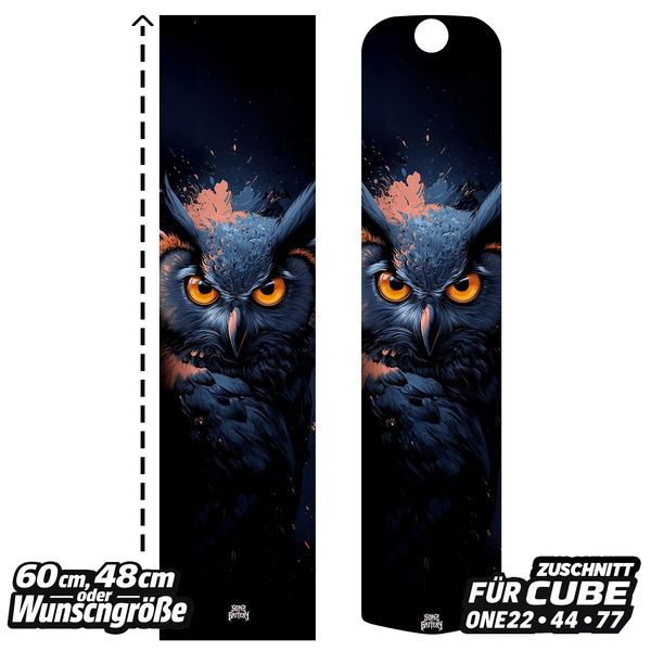 Sons of Battery® - E-MTB Brand & Community Folien & Sticker 60 cm x 14 cm Eule -  Akku Abdeckung Cover Universal / Cube E-Bike-Community
