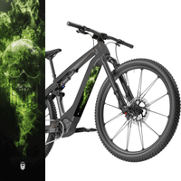 Sons of Battery® - E-MTB Brand & Community Folien & Sticker 60 cm x 14 cm / Grün Skullgang Glow -  Akku Sticker Abdeckung Cover Universal / Schutzfolie / Unterrohr für alle E-Bikes auch Cube 750 wh oder 625 wh E-Bike-Community
