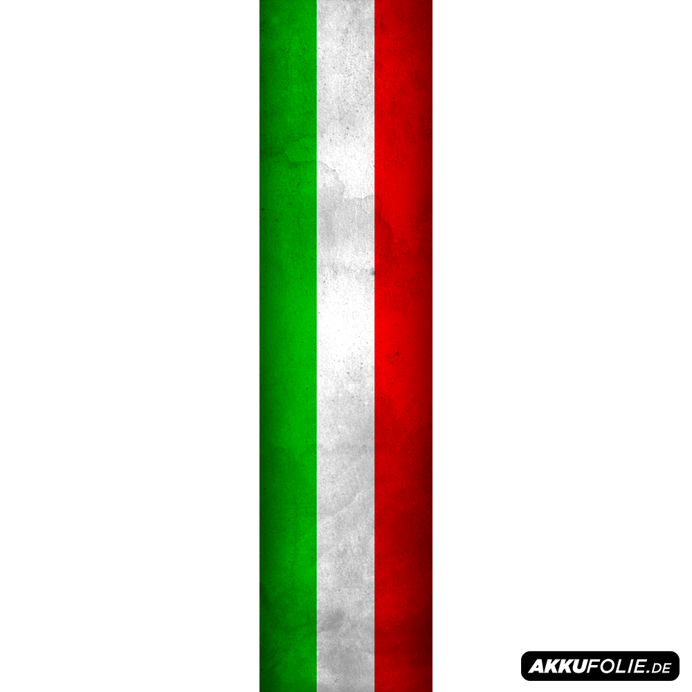 Sons of Battery® - E-MTB Brand & Community Folien & Sticker 60 cm x 14 cm / Italien Länderflaggen -  Akku Abdeckung Cover Universal / Schutzfolie / für alle E-Bikes E-Bike-Community