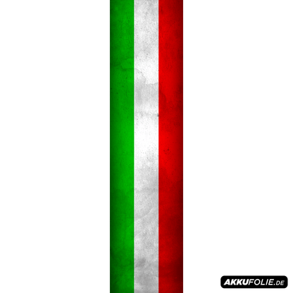 Sons of Battery® - E-MTB Brand & Community Folien & Sticker 60 cm x 14 cm / Italien Länderflaggen -  Akku Abdeckung Cover Universal / Schutzfolie / für alle E-Bikes E-Bike-Community
