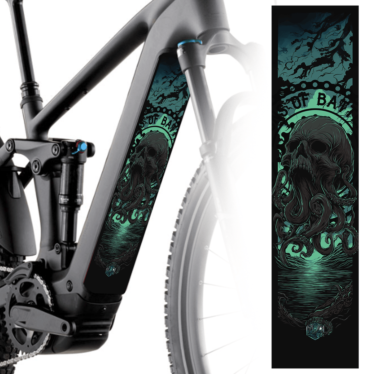 Octobike E-Bike Akku Sticker – universal, Wunschgröße oder CUBE CUT
