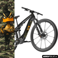 Sons of Battery® - E-MTB Brand & Community Folien & Sticker 60 cm x 14 cm / Olive Camo Bad Duck -  Akku Sticker Abdeckung Cover Universal / Schutzfolie /  für alle E-Bikes E-Bike-Community