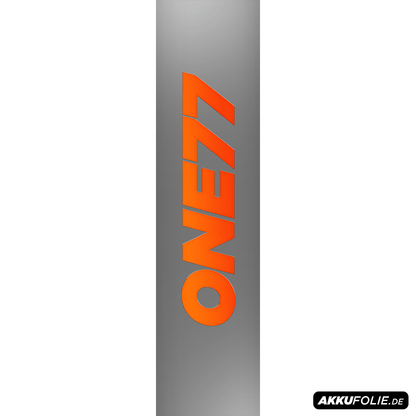 Sons of Battery® - E-MTB Brand & Community Folien & Sticker 60 cm x 14 cm / ONE44 slabgrey´n´orange / One77 CUBE ONE44 / ONE77 -  Akku Sticker Abdeckung Cover Universal / Schutzfolie / für alle E-Bikes CUBE E-Bike-Community