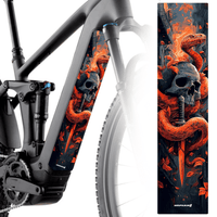 Sons of Battery® - E-MTB Brand & Community Folien & Sticker 60 cm x 14 cm / Orange Snake -  Akku Abdeckung Cover  Universal E-Bike-Community