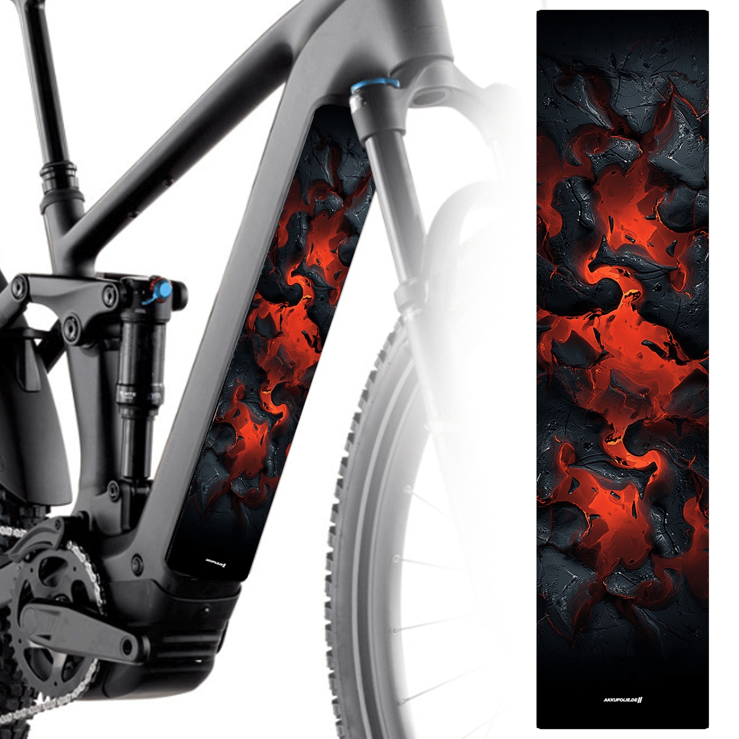 Sons of Battery® - E-MTB Brand & Community Folien & Sticker 60 cm x 14 cm Organic -  Akku Abdeckung Cover  Universal E-Bike-Community
