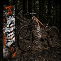 Sons of Battery® - E-MTB Brand & Community Folien & Sticker 60 cm x 14 cm Psycho – E-Bike Akku Joker-Sticker & Schutzfolie | Universal, Wunschgröße & CUBE Cut E-Bike-Community