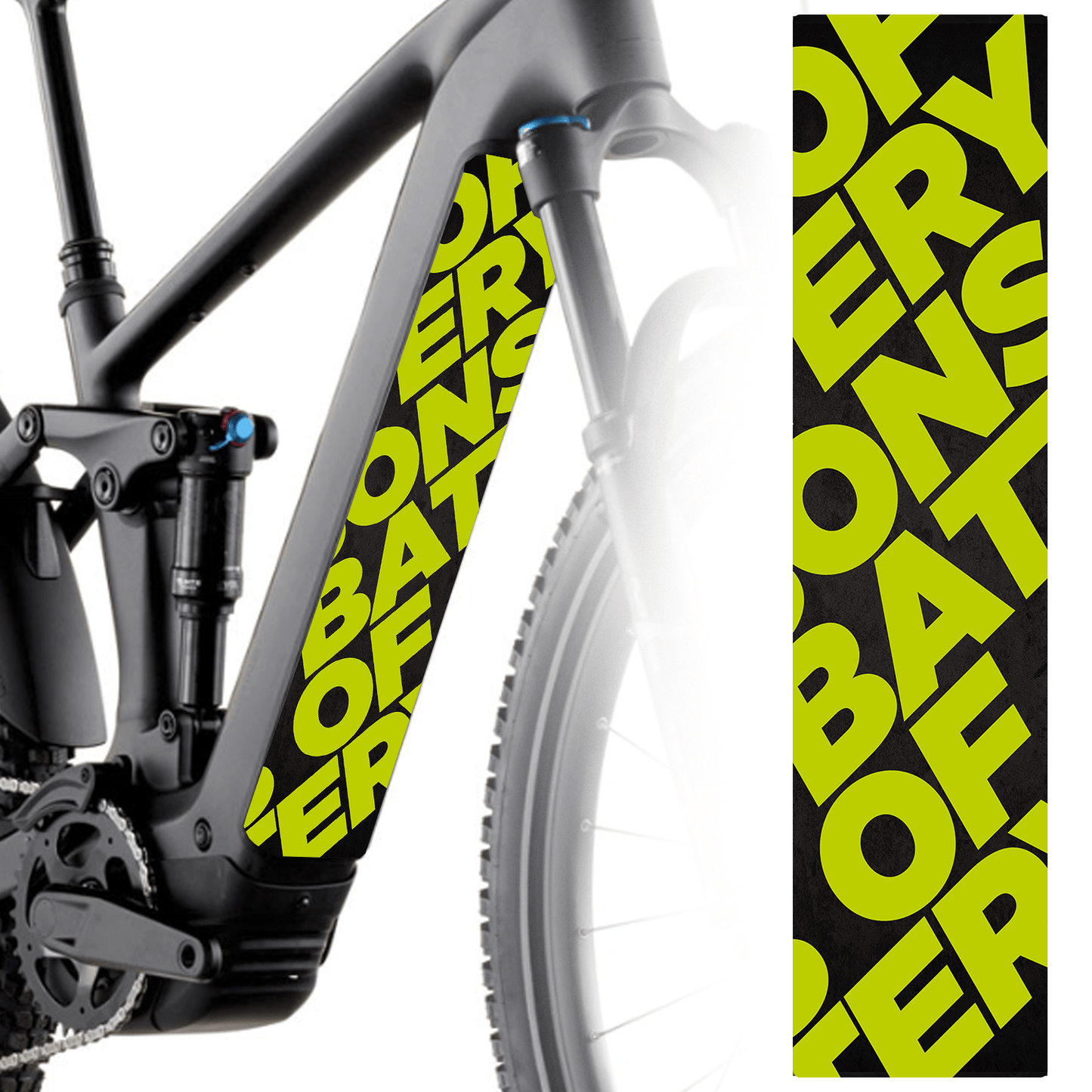 Sons of Battery® - E-MTB Brand & Community Folien & Sticker 60 cm x 14 cm / SOB Verschiedene Designs -  Akku Abdeckung Cover Sticker Universal / Schutzfolie E-Bike-Community