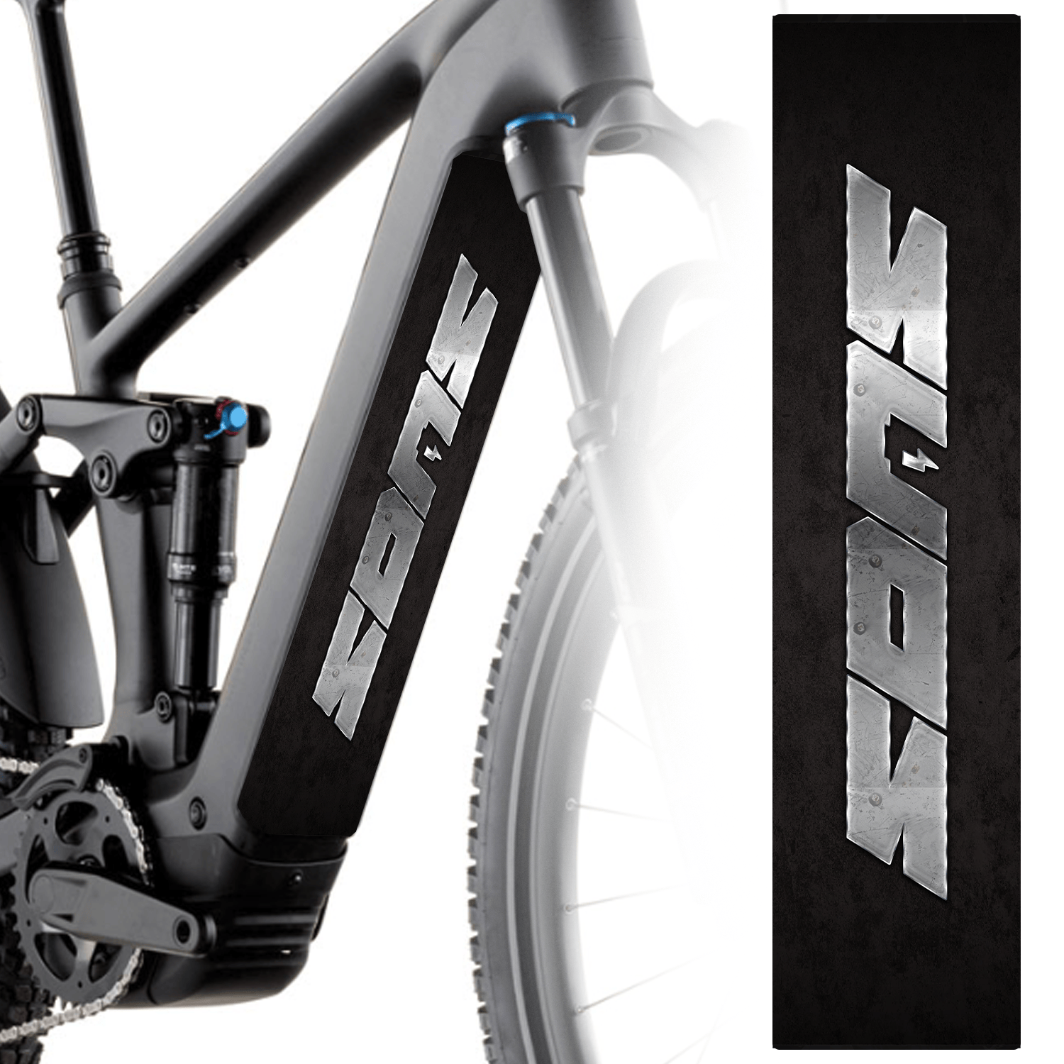 Sons of Battery® - E-MTB Brand & Community Folien & Sticker 60 cm x 14 cm / SONS Verschiedene Designs -  Akku Abdeckung Cover Sticker Universal / Schutzfolie E-Bike-Community