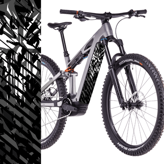 Sons of Battery® - E-MTB Brand & Community Folien & Sticker 60 cm x 14 cm Totenkopf Cut -  Akku Abdeckung Cover Sticker Universal / Schutzfolie / für alle E-Bikes E-Bike-Community