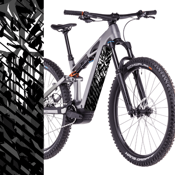 Sons of Battery® - E-MTB Brand & Community Folien & Sticker 60 cm x 14 cm Totenkopf Cut -  Akku Abdeckung Cover Sticker Universal / Schutzfolie / für alle E-Bikes E-Bike-Community