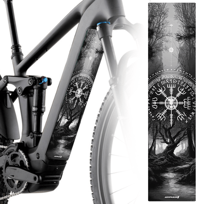 Sons of Battery® - E-MTB Brand & Community Folien & Sticker 60 cm x 14 cm / Vegvisir 2 Vegvisir -  Akku Abdeckung Cover Sticker E-Bike-Community
