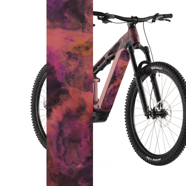 Sons of Battery® - E-MTB Brand & Community Folien & Sticker 60 cm x 14 cm Watercolor Art -  Akku Abdeckung Cover  Universal E-Bike-Community
