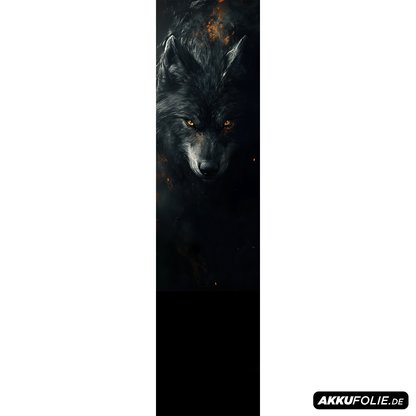 Sons of Battery® - E-MTB Brand & Community Folien & Sticker 60 cm x 14 cm / Wolf 2 WOLF -  Akku Abdeckung Cover Universal / Schutzfolie / für alle E-Bikes E-Bike-Community