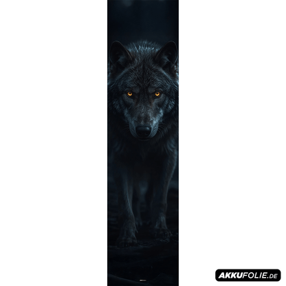 Sons of Battery® - E-MTB Brand & Community Folien & Sticker 60 cm x 14 cm / Wolf 3 WOLF -  Akku Abdeckung Cover Universal / Schutzfolie / für alle E-Bikes E-Bike-Community