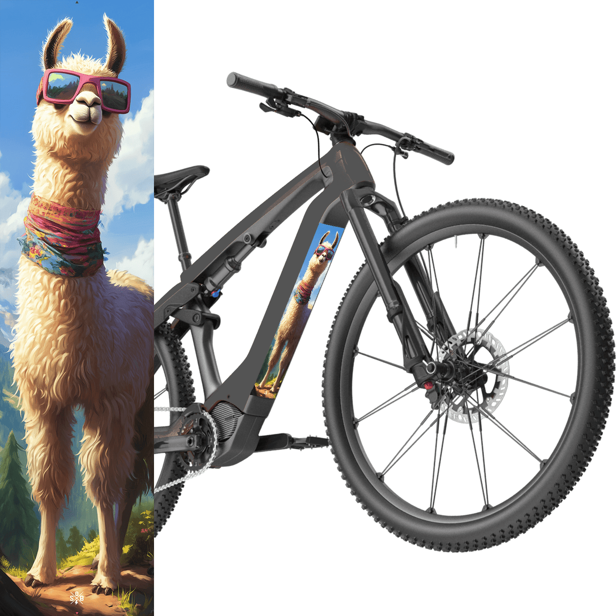 Sons of Battery® - E-MTB Brand & Community Folien & Sticker Alpaka -  Akku Sticker Abdeckung Universal / Schutzfolie / für alle E-Bikes E-Bike-Community