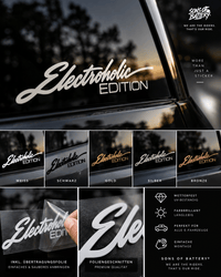 Sons of Battery® - E-MTB Brand & Community Folien & Sticker Bronze Electroholic Edition – Folienplot fürs E-Auto E-Bike-Community