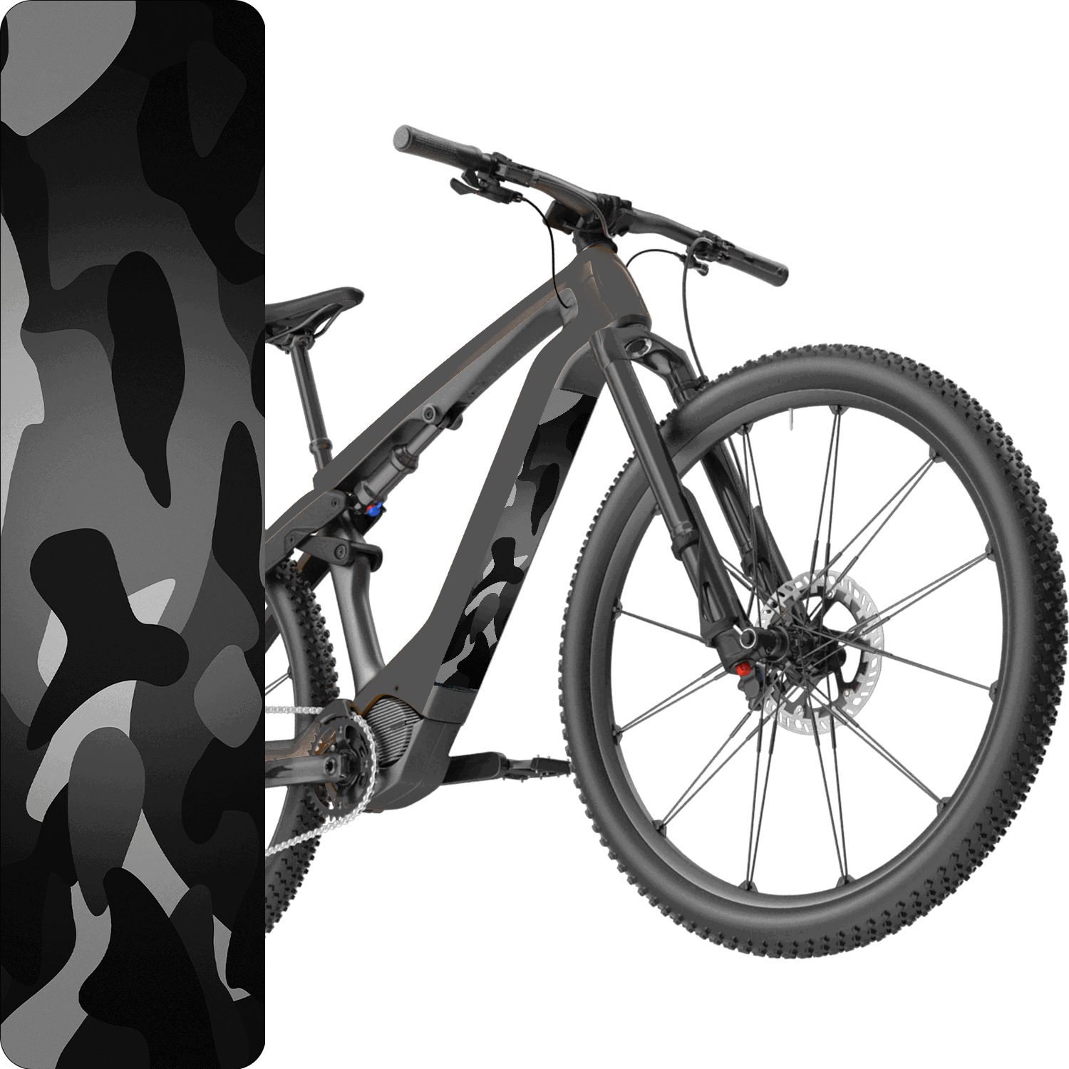 lackschutzfolie mountainbike Camo (Verschiedene Farben) - Akku Abdeckung Cover Universal / Schutzfo – Sons of Battery®