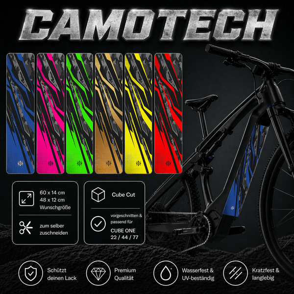 Sons of Battery® - E-MTB Brand & Community Folien & Sticker CAMOTECH -  Akku Abdeckung Cover Universal / Schutzfolie / für alle E-Bikes E-Bike-Community
