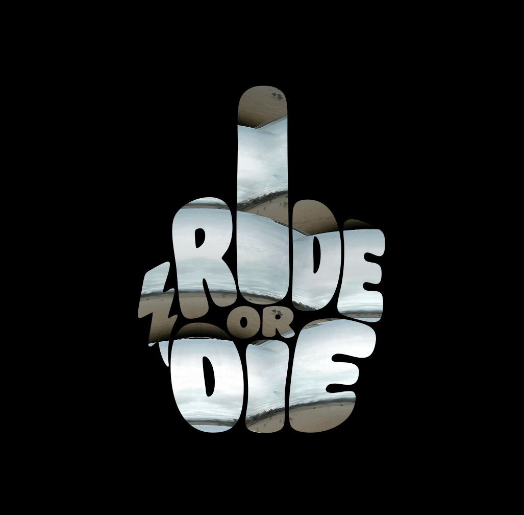 Sons of Battery® - E-MTB Brand & Community Folien & Sticker Chrom / 5 x 4 cm RIDE OR DIE (STINKY FINGER) - Kreativer Vinyl-Aufkleber E-Bike-Community