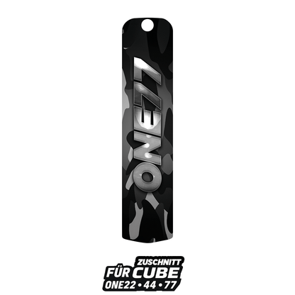 Sons of Battery® - E-MTB Brand & Community Folien & Sticker Cube Akkudeckel Nr: C_4443 - 22/44/77 / ONE77 / Camo Grau CUBE CAMO ONE44 / ONE77 -  Akku Sticker Abdeckung Cover Universal / Schutzfolie / für alle E-Bikes CUBE E-Bike-Community