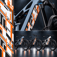 Sons of Battery® - E-MTB Brand & Community Folien & Sticker CYBER ORANGE – E-Bike Akku Sticker & Schutzfolie | Universal & CUBE Cut E-Bike-Community