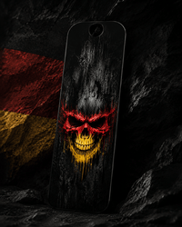 Sons of Battery® - E-MTB Brand & Community Folien & Sticker Deutschland / CUBE (ONE22/44/77) Länderflaggen Skull -  Akku Abdeckung Cover Universal / Cube E-Bike-Community