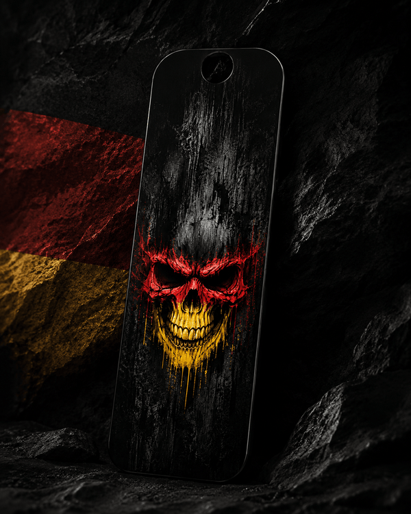 Sons of Battery® - E-MTB Brand & Community Folien & Sticker Deutschland / Wunschgröße Länderflaggen Skull -  Akku Abdeckung Cover Universal / Cube E-Bike-Community