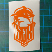Sons of Battery® - E-MTB Brand & Community Folien & Sticker Fox-Orange (Glanz) / 7 x 4 cm Sons of Battery "Hai" Folie E-Bike-Community