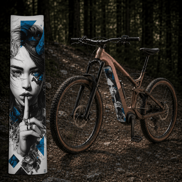 Sons of Battery® - E-MTB Brand & Community Folien & Sticker Girl – E-Bike Akku Sticker & Schutzfolie | Universal, Wunschgröße & CUBE Cut E-Bike-Community
