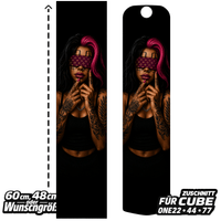 Sons of Battery® - E-MTB Brand & Community Folien & Sticker GIRL / SEXY FRAU   -  Akku Abdeckung Cover Universal / Cube E-Bike-Community