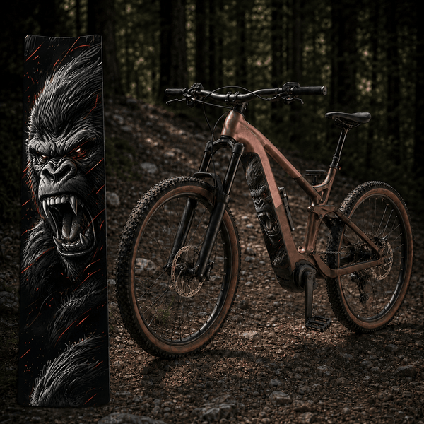 Sons of Battery® - E-MTB Brand & Community Folien & Sticker Gorilla 2 – E-Bike Akku Sticker & Schutzfolie | Universal, Wunschgröße & CUBE Cut E-Bike-Community