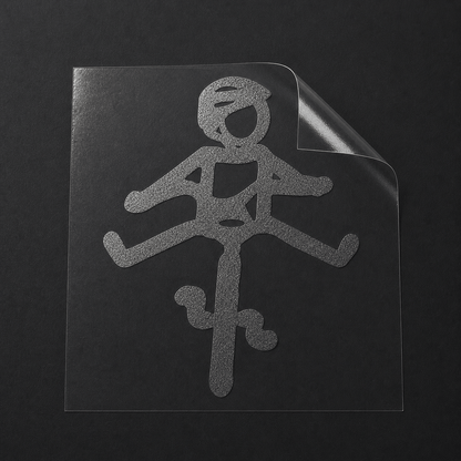 Sons of Battery® - E-MTB Brand & Community Folien & Sticker Graphit Metallic / 5 x 4 cm / Männlich (HELMut) Kleiner Mensch auf Rad mit Helm! HELMut / HELMine Kreativer Vinyl-Aufkleber für Rennrad, Mountainbike, Material: Vinylaufkleber E-Bike-Community
