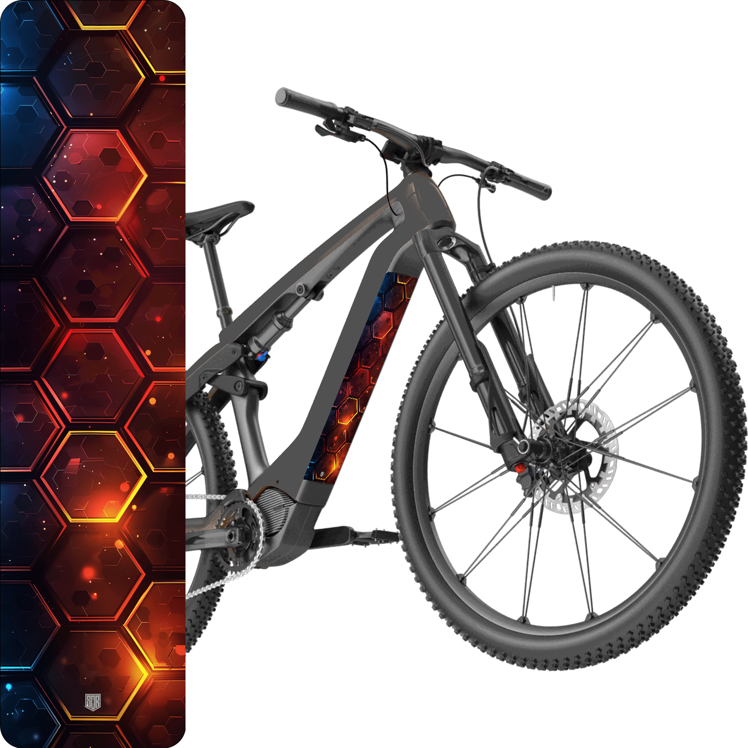 cube e bike akku abdeckung Hexa - Akku Abdeckung Cover Universal / Schutzfolie / für alle E-Bikes – Sons of Battery®