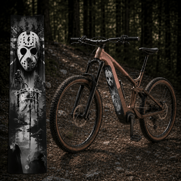 Sons of Battery® - E-MTB Brand & Community Folien & Sticker Hockey Maske – E-Bike Akku Sticker & Schutzfolie | Universal, Wunschgröße & CUBE Cut E-Bike-Community