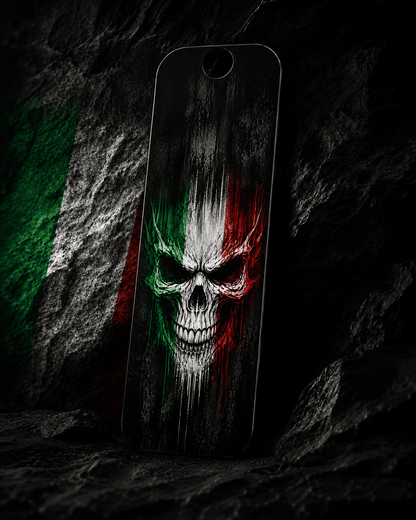 Sons of Battery® - E-MTB Brand & Community Folien & Sticker Italien / Wunschgröße Länderflaggen Skull -  Akku Abdeckung Cover Universal / Cube E-Bike-Community