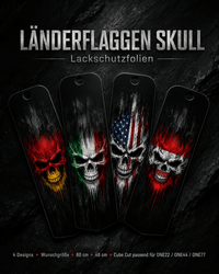 Sons of Battery® - E-MTB Brand & Community Folien & Sticker Länderflaggen Skull -  Akku Abdeckung Cover Universal / Cube E-Bike-Community