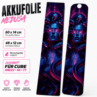 Sons of Battery® - E-MTB Brand & Community Folien & Sticker Medusa -  Akku Abdeckung Cover Universal / Cube E-Bike-Community