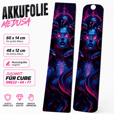 Medusa -  Akku Abdeckung Cover Universal / Cube