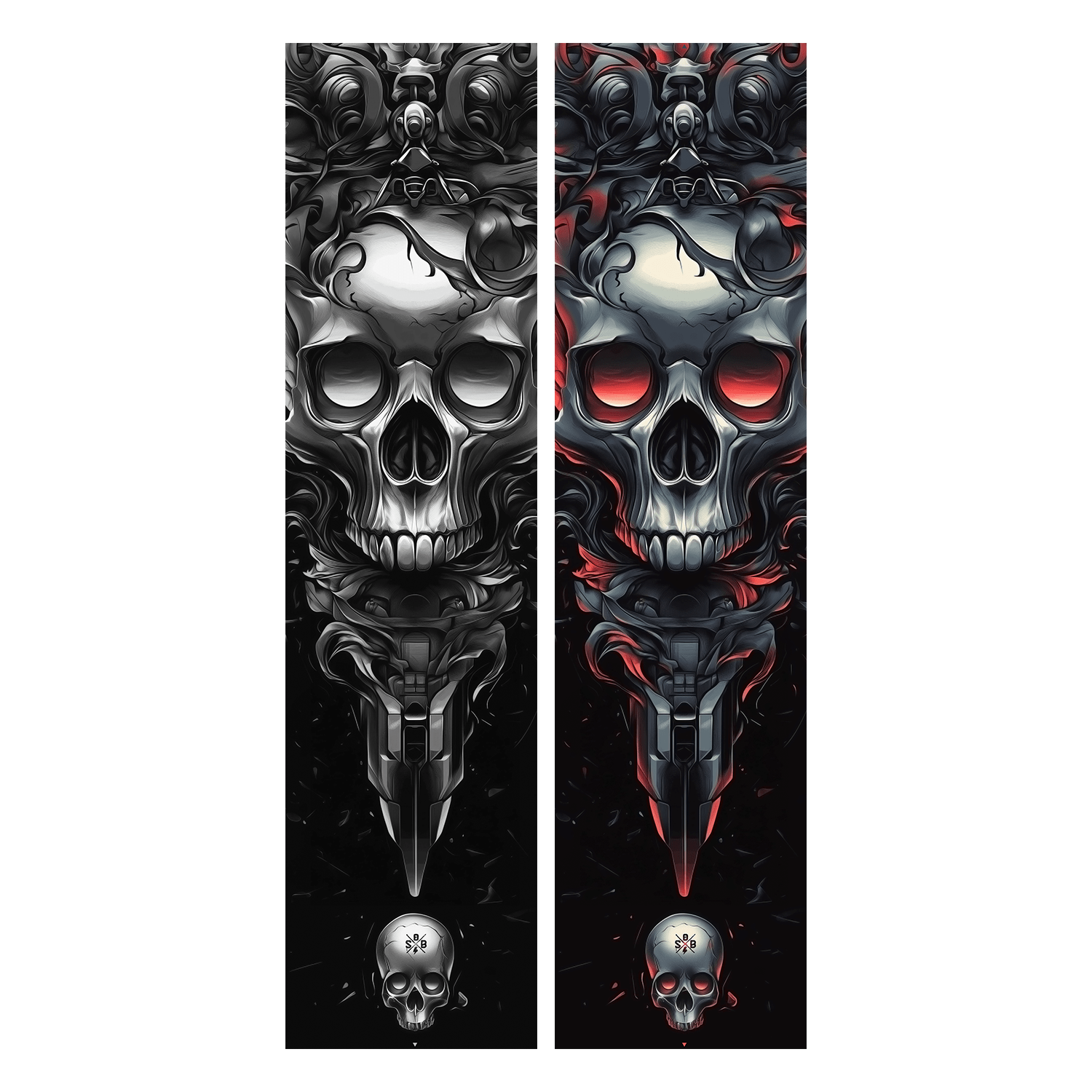 Sons of Battery® - E-MTB Brand & Community Folien & Sticker Metalskull (Totenkopf) -  Akku Abdeckung Cover Universal / Schutzfolie / für alle E-Bikes E-Bike-Community