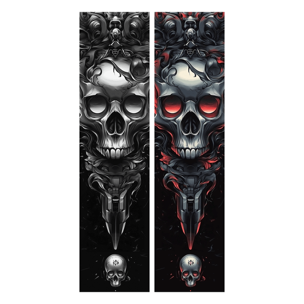 Sons of Battery® - E-MTB Brand & Community Folien & Sticker Metalskull (Totenkopf) -  Akku Abdeckung Cover Universal / Schutzfolie / für alle E-Bikes E-Bike-Community