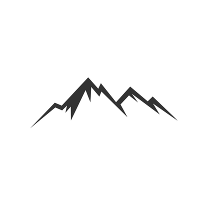 Sons of Battery - E-MTB Brand & Community Folien & Sticker Mountain 2 / Anthrazit / 5 cm Mountain / Berg -  Vinyl Sticker / Aufkleber E-Bike-Community
