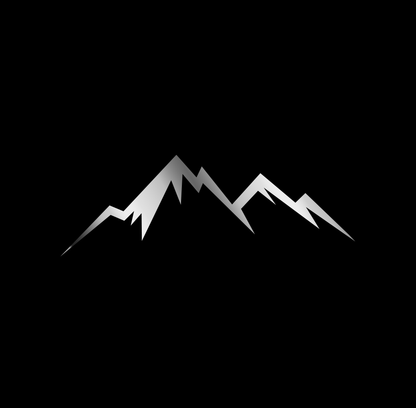 Sons of Battery - E-MTB Brand & Community Folien & Sticker Mountain 2 / Silber / 5 cm Mountain / Berg -  Vinyl Sticker / Aufkleber E-Bike-Community
