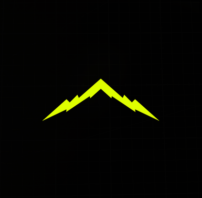Sons of Battery - E-MTB Brand & Community Folien & Sticker Mountain 3 / Neongelb / 5 cm Mountain / Berg -  Vinyl Sticker / Aufkleber E-Bike-Community
