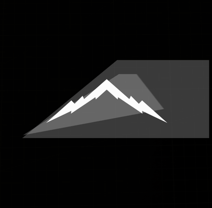 Sons of Battery - E-MTB Brand & Community Folien & Sticker Mountain 3 / Weiß / 5 cm Mountain / Berg -  Vinyl Sticker / Aufkleber E-Bike-Community
