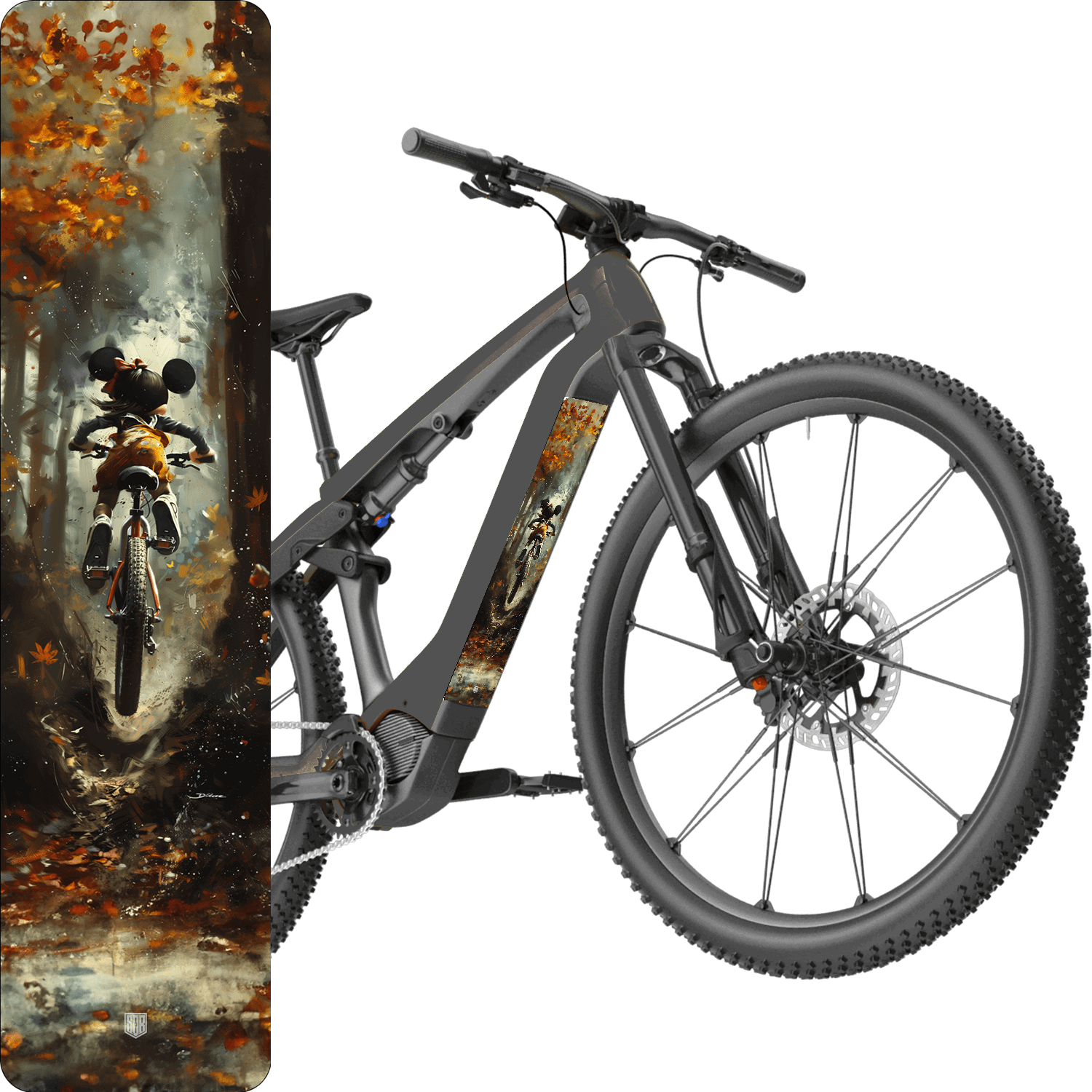 mountainbike folie Mouse rides MTB - Akku Abdeckung Cover Universal / Schutzfolie / für a – Sons of Battery®