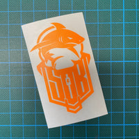 Sons of Battery® - E-MTB Brand & Community Folien & Sticker Neonorange / 7 x 4 cm Sons of Battery "Hai" Folie E-Bike-Community
