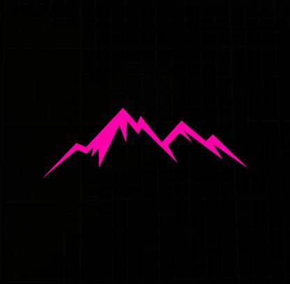 Sons of Battery - E-MTB Brand & Community Folien & Sticker Neonpink / Mountain 3 Mountain / Berg -  Vinyl Sticker / Aufkleber E-Bike-Community